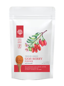 ผงโกจิเบอร์รี่ เสริมภูมิ บำรุงตาดีเยี่ยม ยี่ห้อ Feaga Life 100 กรัม Goji Berry Powder