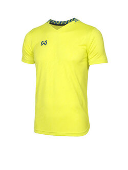 WARRIX เสื้อกีฬา Pluse Training Shirt เสื้อกีฬาคอวีแขนสั้น สีเหลือง YY