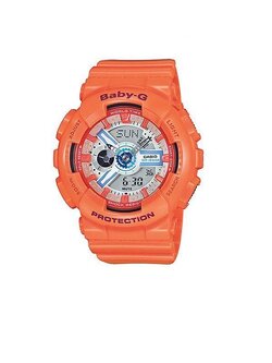Casio Baby-G นาฬิกาข้อมือ รุ่น BA-110SN-4ADR - Grey/Orange