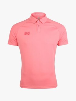 WARRIX ( วอริกซ์ ) WA-203PLACL01 Vibes POLO SPORT ลิขสิทธิ์แท้ 100% เสื้อโปโลสปอร์ต เสื้อคอกปก สีโอรส