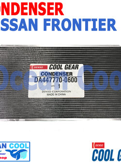 แผงแอร์ นิสสัน ฟรอนเทียร์ 1998 - 2001 TD27 CD0083 Cool Gear รหัส DI447770-46604W CONDENSER NISSAN FRONTIER พ.ศ. 2541 ถึง 2544 อะไหล่ แอร์ รถยนต์ คอนเดนเซอร์ แผงคอยล์ร้อน