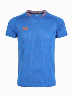 WARRIX เสื้อกีฬาลิขสิทธิ์แท้ วาริค PULZAR Training Shirt เสื้อกีฬาแขนสั้น สีฟ้า BB