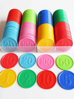 เหรียญชิปพลาสติก Mahjong/Poker Plastic Chip Coin