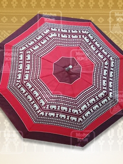 ร่มลายขิด ผ้าUV กันแดด กันฝนขนาด 22 นิ้ว2ตอนพับได้ //Umbrella with striped pattern, UV fabric, sun protection 22 inches