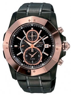 Seiko Lord SNAD03 นาฬิกาข้อมือโครโนกราฟสีดำสำหรับบุรุษ