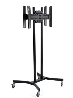 ขาตั้งทีวี ENIX-RT2 360° Rotate Flat Panel TV Stand cart with 2 Mounts for 37"-70" Double-sided, Max VESA 600x400 (mm), Weight Capacity 50 Kg.