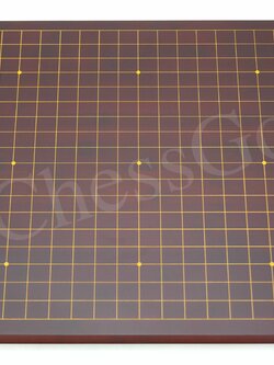 กระดานหมากล้อมไม้หนา19เส้น(สีไม้จันทร์แดง)