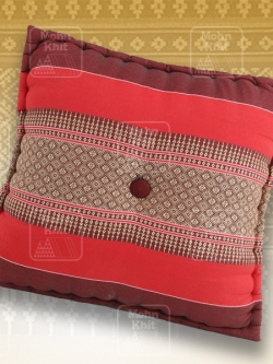หมอนอิงเจาะกระดุมเล็ก 38x38 Cm, Thai Leaning Cushions backrest Khit, Pillow Small 38x38Cm Kapok100%
