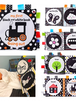 หนังสือผ้า my first black and white : Going out