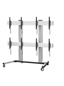 ขาตั้งจอ Video Wall X4 series ขนาด 45 - 55 inch LED, LCD 4-Video Wall TV Stand Cart Max Load 60 kgs per screen