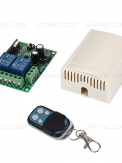 WRR-02; 2channel 433MHz Wireless Remote Relay Switch AC 250 Volts 2,200 Watts Max.