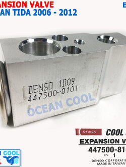 วาล์ว แอร์ นิตสัน ทีด้า 2006 - 2012 EV0039 Cool gear 447500-8101 denso Expansion Valve Nissan Tida วาวล์ วาล์วแอร์ บล็อกวาล์ว วาล์วบล็อก