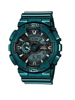 Casio G-Shock นาฬิกาข้อมือผู้ชาย สีเขียวเข้ม สายเรซิ่น รุ่น GA-110NM-3ADR