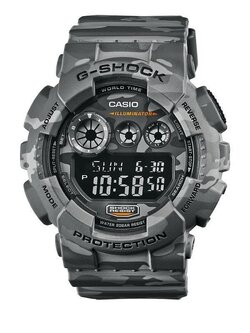 Casio Gents G-Shock Camouflage Limited Edition นาฬิกาข้อมือ สายเรซิ่น รุ่น GD-120CM-8DR - Grey