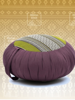 เบาะนั่งกลม เบาะโยคะ เบาะสมาธิ 40x40x20 Cm //Small wave maditation mattresses Cushions Khit Pillow Kapok100%
