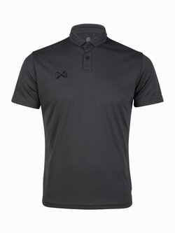 WARRIX (วอริกซ์) Pique POLO ลิขสิทธิ์แท้ 100% เสื้อโปโลสปอร์ต สีเทาเข้ม