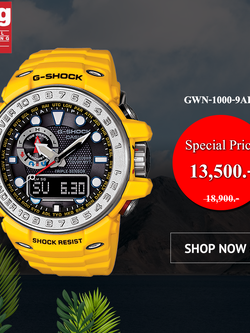 นาฬิกา CASIO G-SHOCK รุ่น GWN-1000-9ADR ของแท้ประกันศูนย์ CMG 1ปี