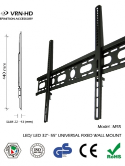 M55 ขาแขวนทีวี LCD,LED TV 37 - 55 Fixed Extra Slim 22 mm.,Max VESA 700 x 440 mm.