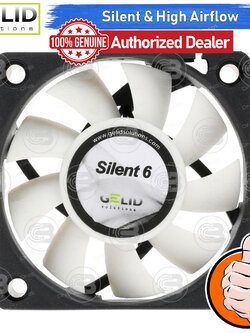 [CoolBlasterThai] GELID Silent 6 PC Fan Case size 60 mm. ประกัน 3 ปี (FN-SX06-32)