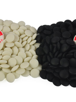 เม็ดหมากล้อมหินYunzi C (นูน2ด้าน) Double Convex Yunzi Go Stones (ของแท้!!! จากโรงงานยูนนาน Yunnan Weiqi Factory)