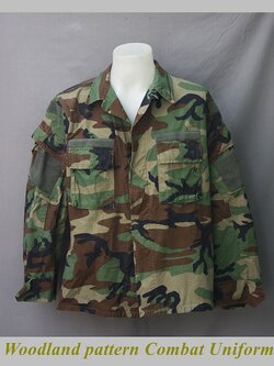 เสื้อ woodland pattern Combat Uniform