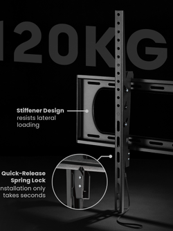 New! T960MAX ขาแขวนทีวี Ultra Heavy-Duty XXL Toolless Tilting TV Wall Bracket for 60"-120", ปรับก้ม-เงยได้ ±10°, Max VESA 900x600 mm., Weight Capacity 120 Kg.