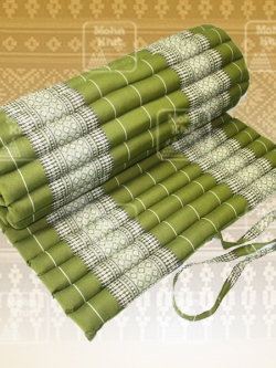 ที่นอนระนาดผ้าลายขิดไทยเพื่อสุขภาพ(110x180 Cm) Wave mattresses Spa healthy //Our traditional roll-up Thai Mattress is hand stuffed with natural kapok.