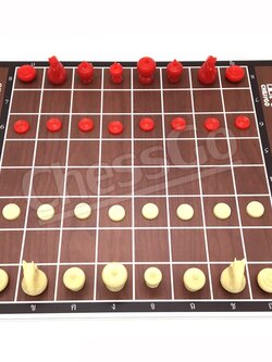 ชุดหมากรุกไทย(กระดานพลาสวูด+ตัวพลาสติกbermuda)