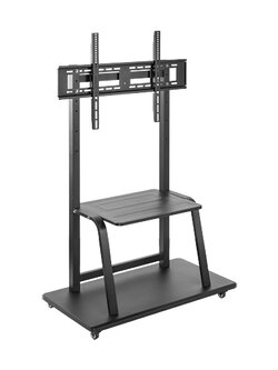 MT-F7300 (Matte Black) ขาตั้งทีวี,จอ interactive,touch screen ขนาด 37"-100" *ปรับก้ม-เงยไม่ได้, ปรับความสูงได้, Max VESA 800x600 mm., Weight Capacity 150 Kg.