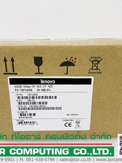 LENOVO 7XB7A00025, 00YK014, AULZ [TorCompTH Thailand] ThinkSystem 2.5" 600GB 10K SAS 12Gb Hot Swap 512n HDD