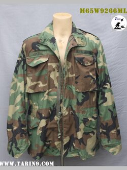 เสื้อทหาร M65 ลายพราง woodland Medium Long