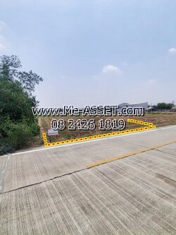 ขายที่ดินติดถนนคอนกรีต ย่าน อบต.ทวีวัฒนา ไทรน้อย บางกรวย บ้านกล้วย-ไทรน้อย นนทบุรี : ใกล้วัดคลองเจ้า : 2-1-42 ไร่