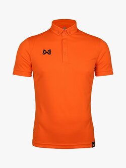 WARRIX ( วอริกซ์ ) WA-3324 BUBBLE POLO SPORT ลิขสิทธิ์แท้ 100% เสื้อโปโลสปอร์ต เสื้อคอกปก สีส้ม