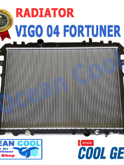 หม้อน้ำ วีโก้ VIGO 2004 - 2011 ฟอร์จูนเนอร์ FORTUNER 2005 เกียร์ ออโต้ เครื่องยนต์ ดีเซล 2.5 และ 3.0 Cool Gear โตโยต้า radiator 422175-6850 2004 2005 2006 2007 2008 2009 2010 2011 RD0005