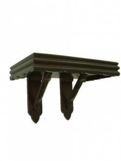 หิ้งพระลายบัวแบบ 2 ขา สีโอ๊ค (ขนาดเริ่มต้นที่ 22 นิ้ว)