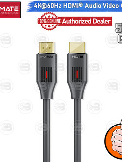 [CoolBlasterThai] PROMATE HDMI To HDMI 4K@60Hz 10M (PROLINK4K60-10M) (2Y Warranty)