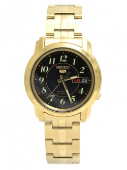 นาฬิกาข้อมือ Seiko สายสแตนเลสสีทอง รุ่น SNKL96