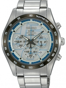 นาฬิกาข้อมือ ผู้ชาย Seiko Sola ระบบโครโนกราฟ รุ่น SSC065