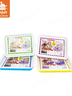 ถาดเหลี่ยมคว่ำแก้ว+ตะแกรง T-559 (ตราปู)