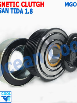 คลัชคอมแอร์ นิสสันทีด้า เครื่อง 1.8 ลูกปืนมู่เล่คลัชต์ NSK แท้ MGC0042 Magnatic Clutch Assembly Set for NISSAN TIDA 1.8 ชุดหน้าคลัชคอมแอร์ อะไหล่ แอร์ รถยนต์