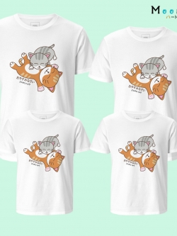 เสื้อครอบครัว (ขายเป็นตัว) เสื้อยืด พ่อ แม่ ลูก เสื้อกลุ่ม วันสบายๆ เสื้อยืดใส่เที่ยว เสื้อทีม MMLSABUYDAY