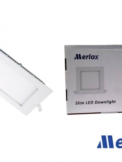 โคม DOWNLIGHT LED 15W ทรงเหลี่ยม ชนิดฝังฝ้า DL/WW MERLOX
