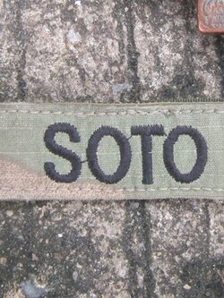 ป้ายชื่อ ทหารสหรัฐ ลาย Operational Camouflage Pattern (OCP) the Scorpion pattern