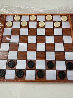 ชุดหมากฮอส(กระดานไม้อัด+ตัวพลาสติกABS size L-24ตัว+ถุงผ้า)