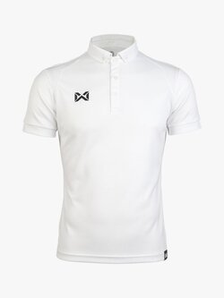 WARRIX ( วอริกซ์ ) WA-3315N POLO SPORT ลิขสิทธิ์แท้ 100% เสื้อโปโลสปอร์ต เสื้อคอกปก สีขาว WW