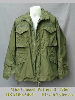 เสื้อทหาร M65 1966 ซับในสีทอง