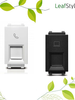เต้ารับโทรศัพท์ RJ11 ฟิลิปส์ รุ่นลีฟ LeafStyle 1M RJ11 Telephone Socket PHILIPS