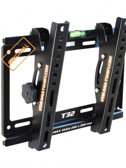 T32 ขาแขวนทีวี LED TV ปรับก้ม-เงยได้ สำหรับทีวีขนาด 14 - 43 นิ้ว ที่มีระยะรูยึดขาแขวนด้านหลังทีวีไม่เกิน 20x20 ซม.