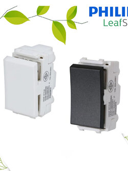 สวิตช์ไฟสองทาง รุ่นลีฟ LeafStyle 1M size 2 way switch PHILIPS