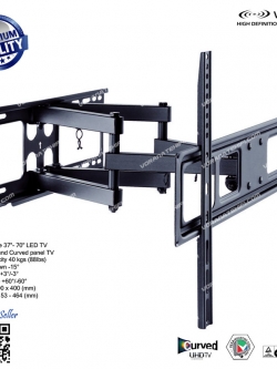 New A4050 ขาแขวนทีวี 37-70 นิ้ว LED,LCD TV,Super Economy Full-motion TV Wall Mounts, Max VESA 600x400 mm.,Weight Capacity 40 Kg.